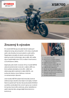 Yamaha XSR700 - brozura 2022 SK